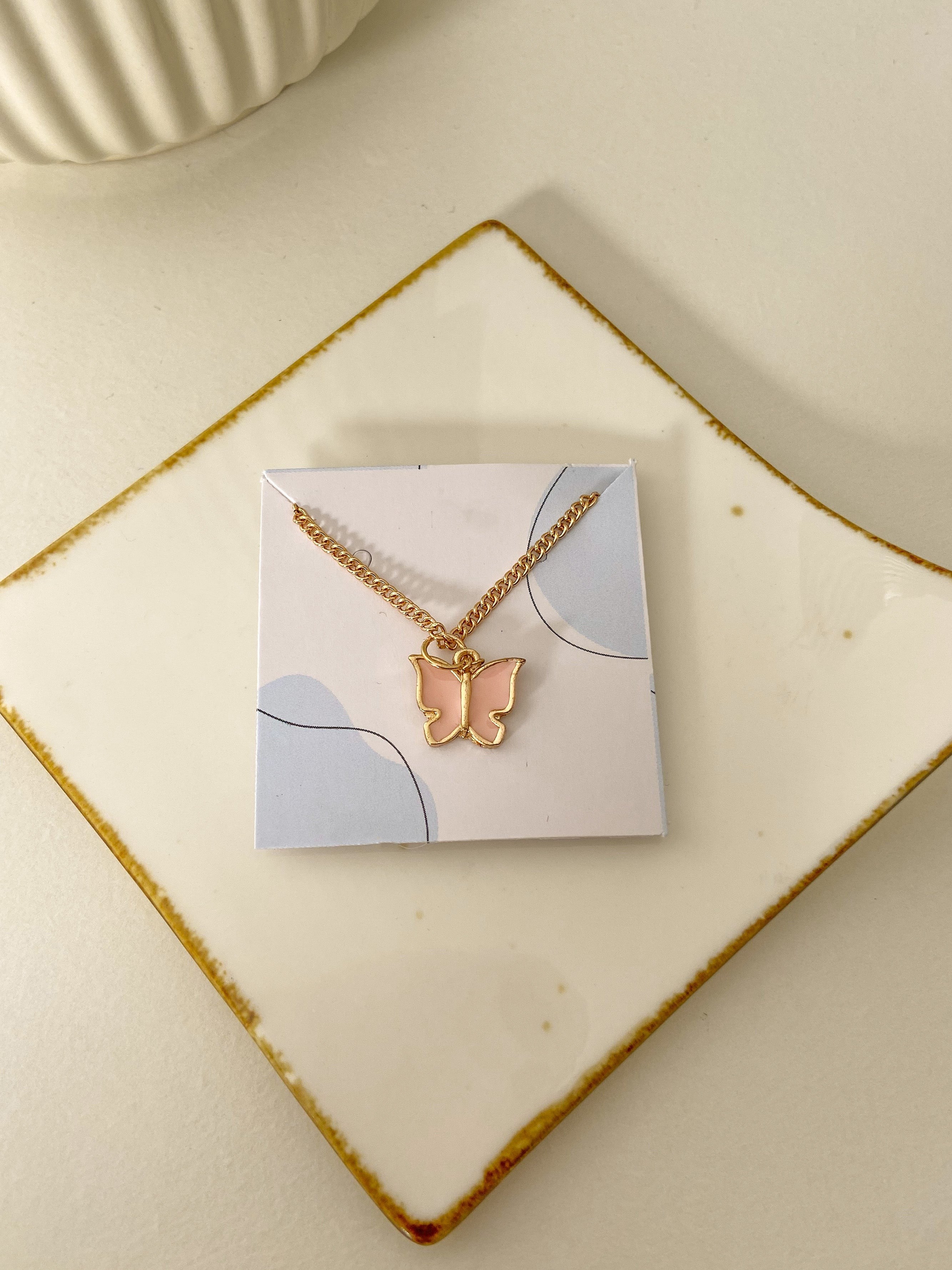 Butterfly Resin Necklace