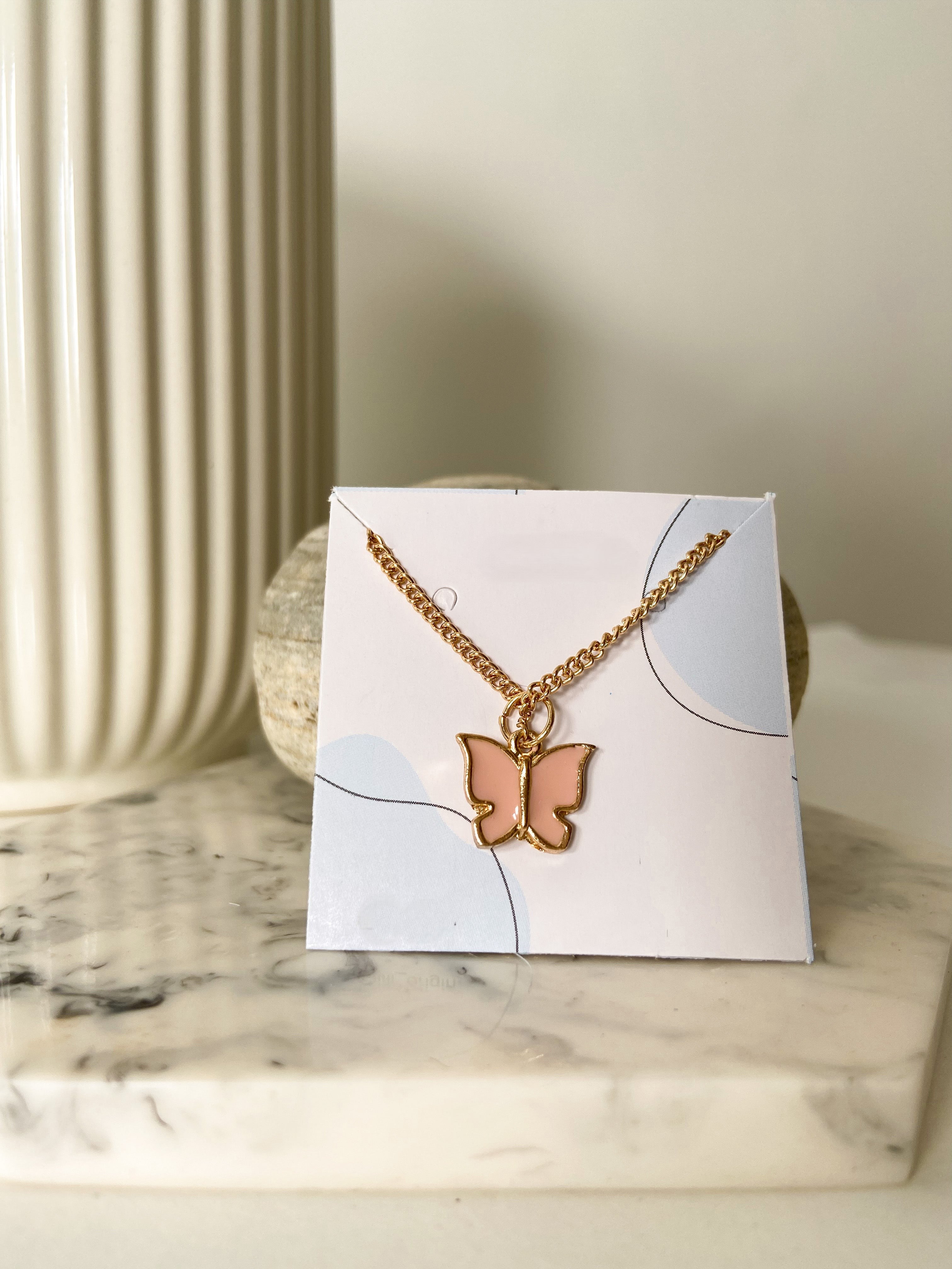 Butterfly Resin Necklace