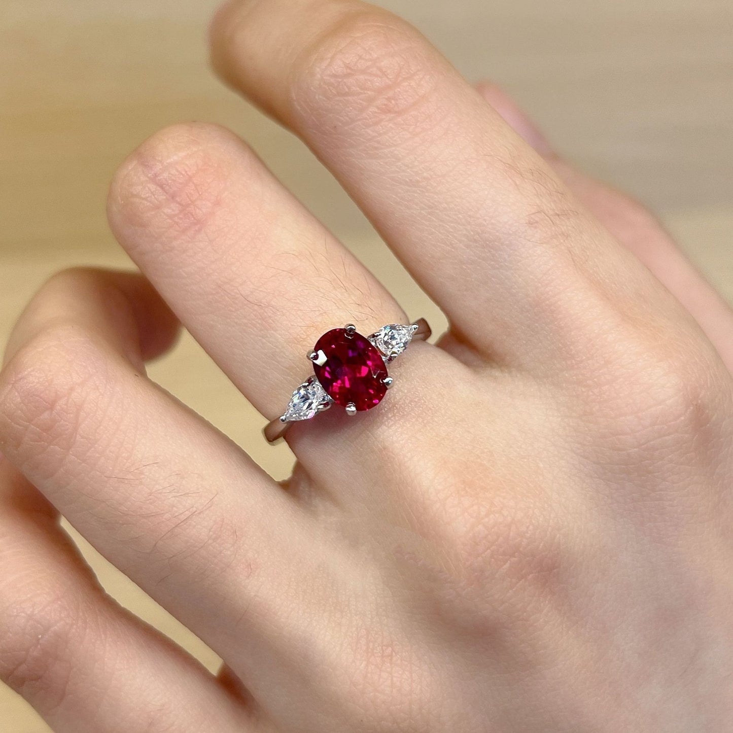 Classic Oval Ruby Ring