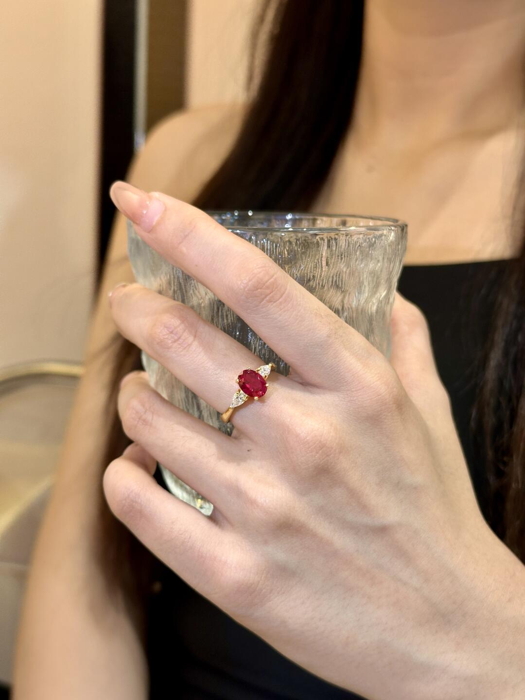 Classic Oval Ruby Ring