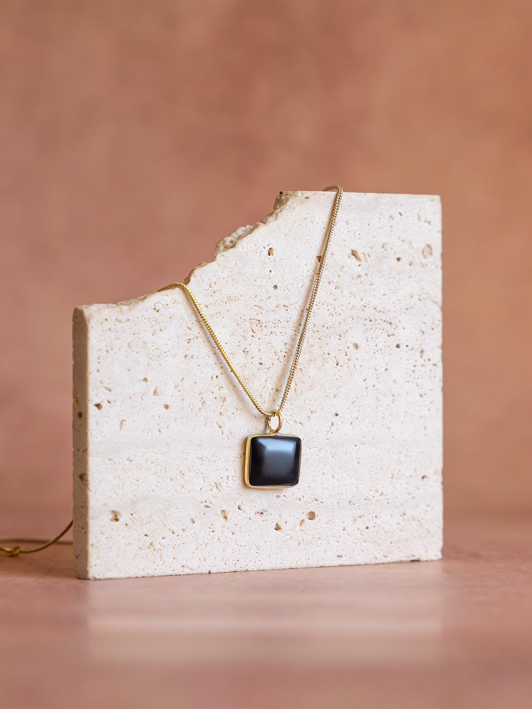 Midnight Square Necklace