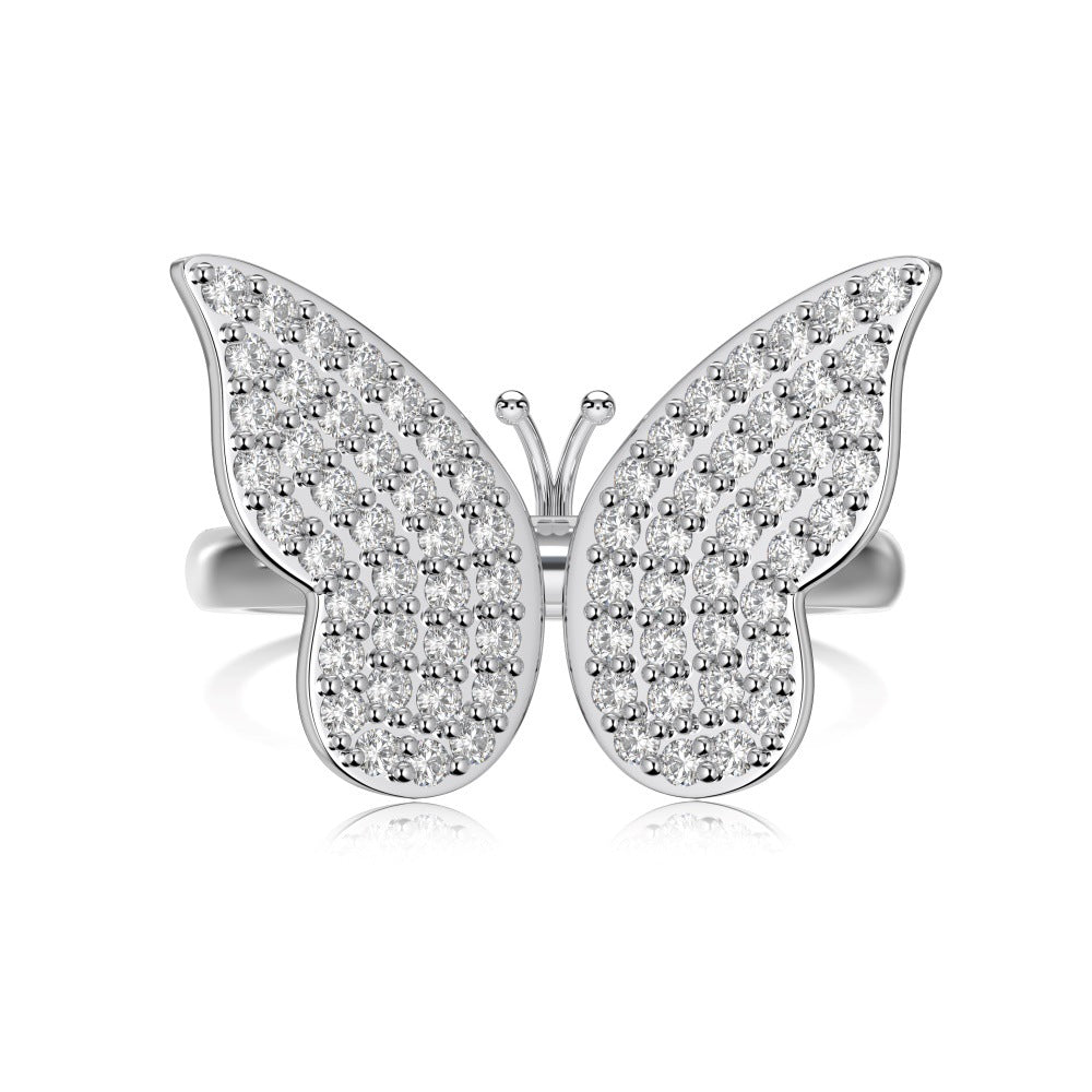 Marquise Zircon Butterfly Ring