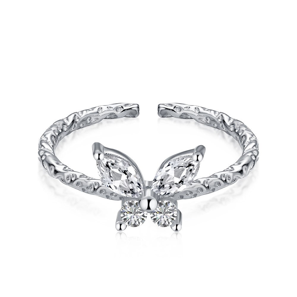 Marquise Zircon Butterfly Ring