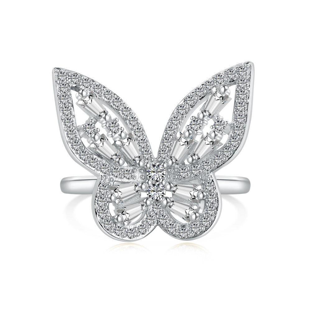 Marquise Zircon Butterfly Ring