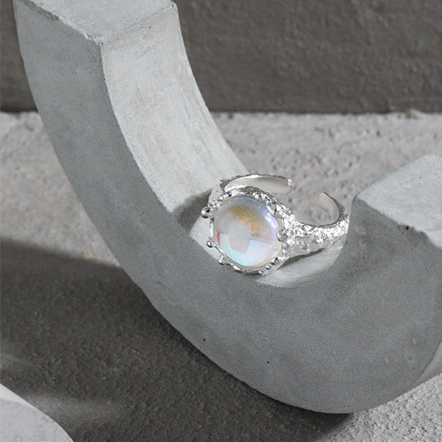 Moonstone Open Ring