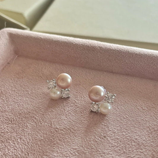 Pink Pearl Earring