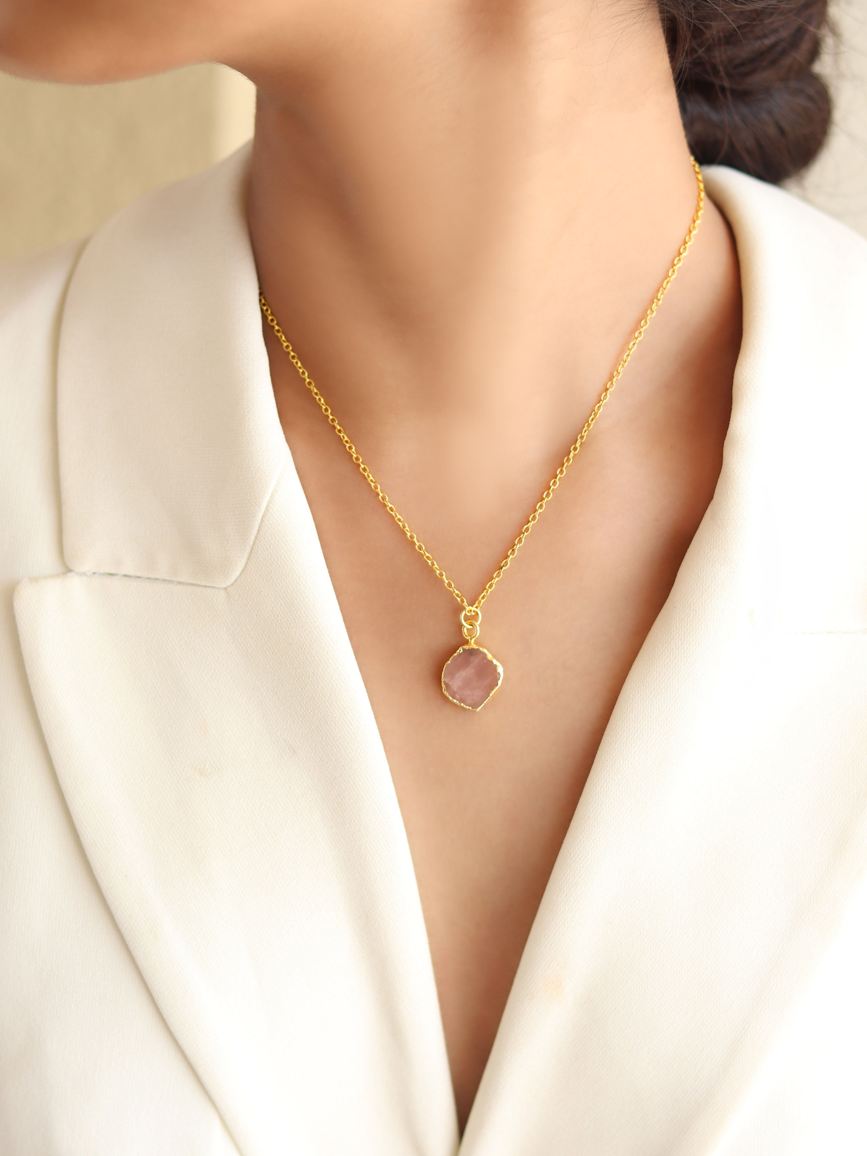Rose Quarts Necklace